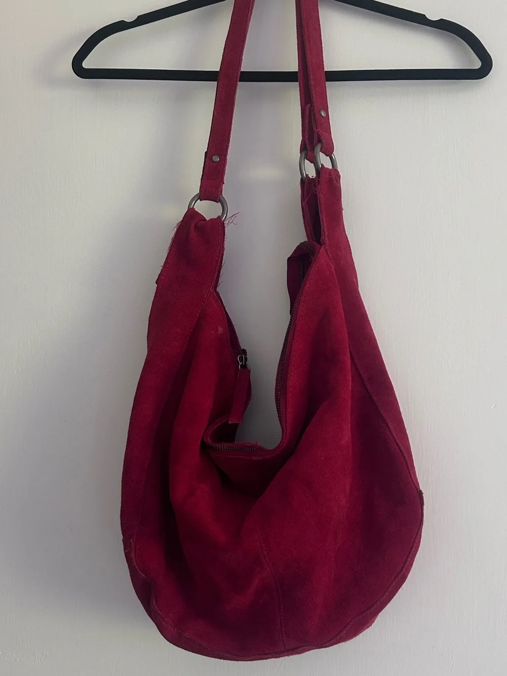 Free People Roma suede tote in Garnett - Picture 2 of 7